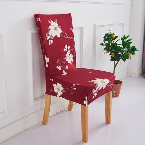 Printed fabric chair cover restaurant hotel chair cover Banquet Chair Cover spandex elastic chair cover