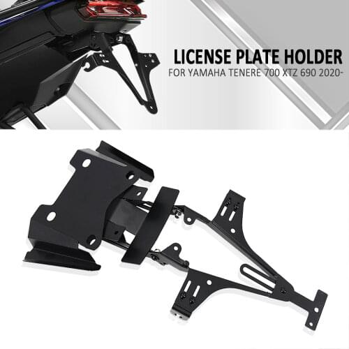 NEW Motorcycle Accessories For Yamaha Tenere 700 Tenere700 2020 2021 License Number Plate Holder Mount Bracket