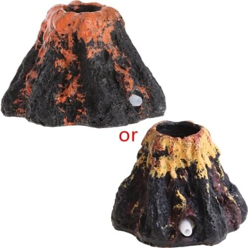 New Aquarium Ornament Volcano Shape Air Bubble Stone Fish Tank Oxygen Pump Air Pump