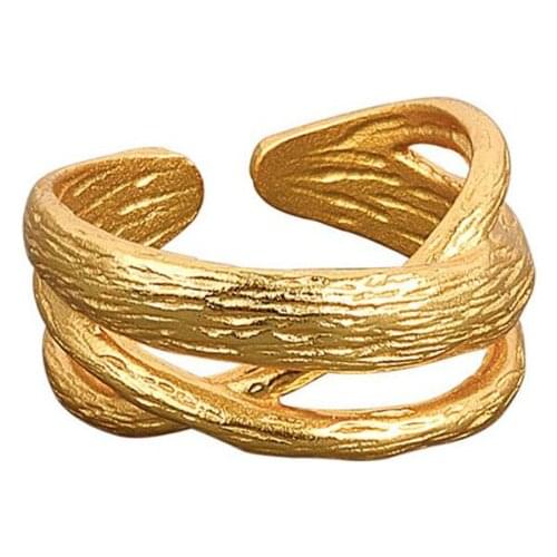 Simple Fashion Women Silver Color Rings Open Metal Bind Gold Colour Ring Lady Chic Accessories Anniversary Jewelry KOFSAC