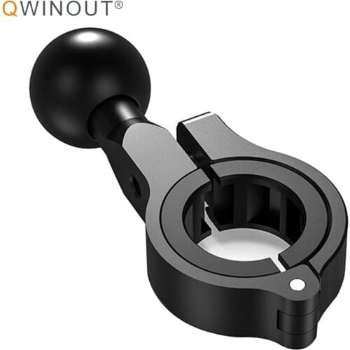 QWINOUT Motorcycle Fixed Bracket Adapter 25mm Ball Head Handlebar Mirror Bracket Base Bicycle Mobile Phone GPS Mount Stand