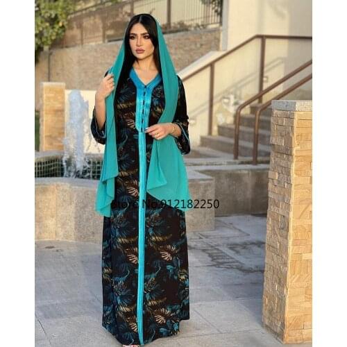 Ramadan Turkey Muslim Dress Women Abaya Moroccan Kaftan Islamic Clothing India Khimar Djellaba Dubai Jilbab Party Vestidos Eid