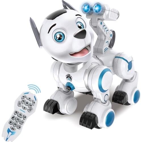 Remote Control Robot Dog RC Interactive Intelligent Walking Dancing Robot Puppy Toys Electronic Pet With Light & Sound For Kids