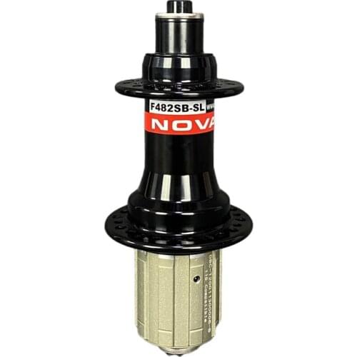 Novatec F482SB-SL road bike hubs Rear black/red/white 9/10/11S 24/28 holes include quick release skewers