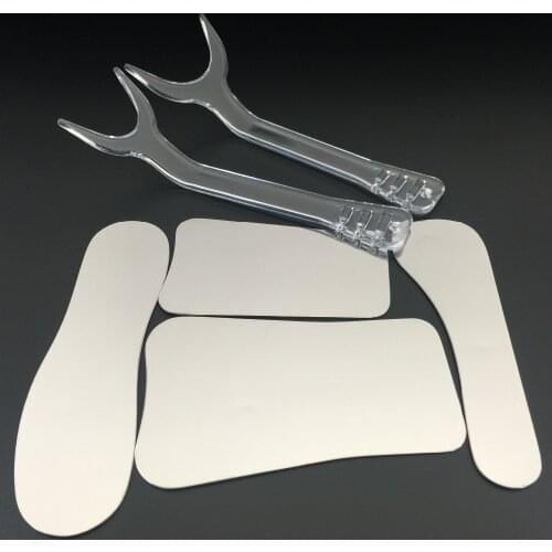 4pcs Dental Intraoral photography Mirror+ 2pcs Cheek Lip Mouth Retractor Opener Dental Cheek Retractors Mouth Props