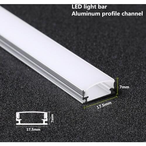 10-20 pcs. DHL 1m led aluminum profile for 5050 5730 led rigid bar light led aluminum housing with cover