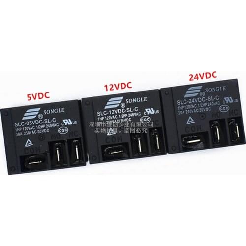 10PCS/Lot Power Relays SLC-05VDC 12VDC 24VDC-SL-C 30A T91 HF2100 A Set Of Conversions 5PIN