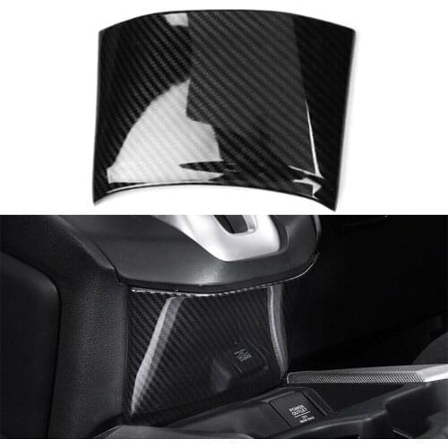 1x Carbon Fiber Central console Gear Box Cover Trim For Honda CR-V CRV 2017 2018 2019 ABS Plastic Car-Styling Accessories