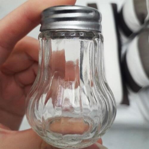 2Pcs Glass Spice Shaker Manual Pepper Salt Grinding Core Seasoning Jar Glass Shaker Bottle Cooking Spice Tool Kitchen Utensil