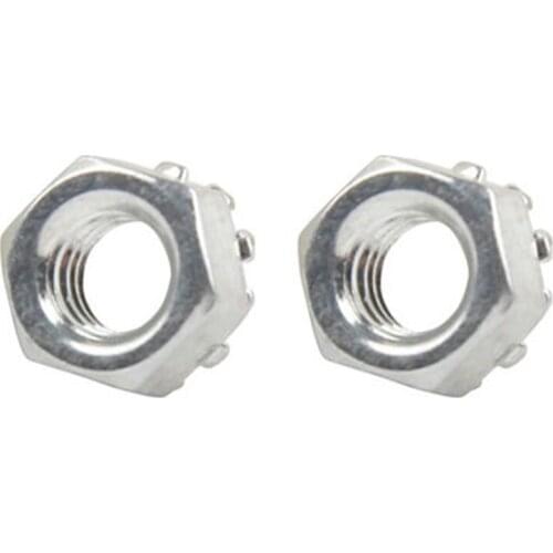 20pcs M3 M4 M5 M8 M10 White zinc K-nut 304 toothed nut Carbon steels K cap Multi-tooth nuts