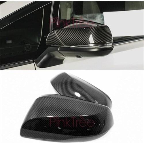 2015-2020 Carbon Fiber Color Side Wing Rearview Door Mirror Cover For Toyota Alphard VELLFIRE 30 Car Styling Accessories