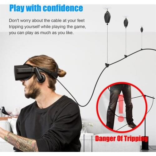 2021 HOT! Rondaful VR Cable Hook Set Adjustable VR Cord Management System for culus Quest / Quest 2 / Rift / Rift S