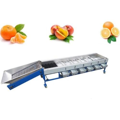 3T/H 6 Grades fruit grading processing line cherry tomato sorting machine for sale