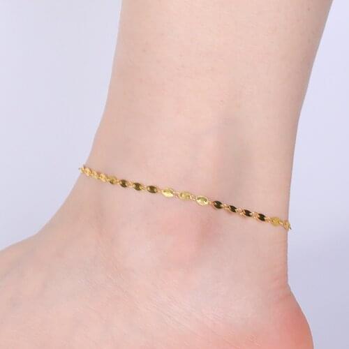 Skyrim Bohemian Gold Color Leg Ankle Bracelet for Women Girls Adjustable Trendy Beach Anklet Jewelry Wholesale Best Friends Gift