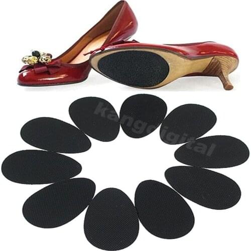 Hot Sale New Fashion 5 Pairs Women Rubber Anti-Slip Shoes Heel Sole Grip Protector Pads Non-Slip Cushion Accessories Black