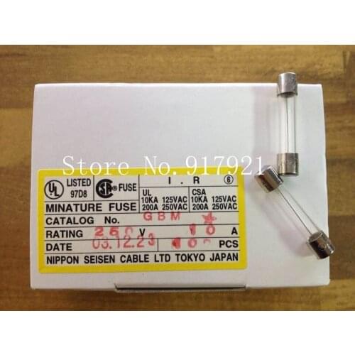 [ZOB] Imported Japanese JET GBM 6X30 10A 250V FUSE original micro glass --200pcs/lot