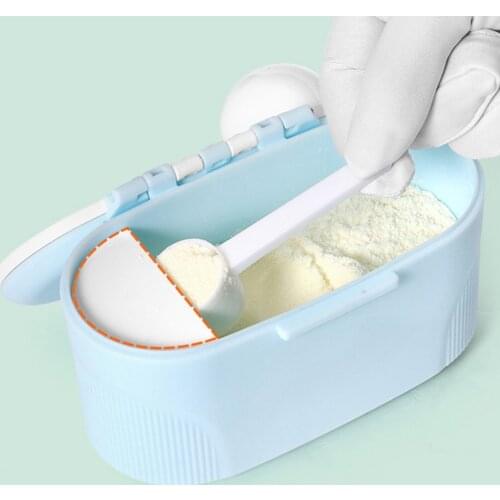 Baby Milk Powder Container with Spoon Portable Infant Formula Dispenser Food Storage Box with Scoop Travel Airtight Food Storage