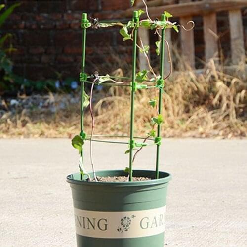 Creative Durable Climbing Plant Support Cage Garden Trelli Flower Tomato Stand with 3 Rings Garden Tool Tomato Cage Columpio