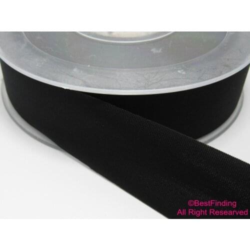 3cm Black lycra lace Flat elastic lycra strip