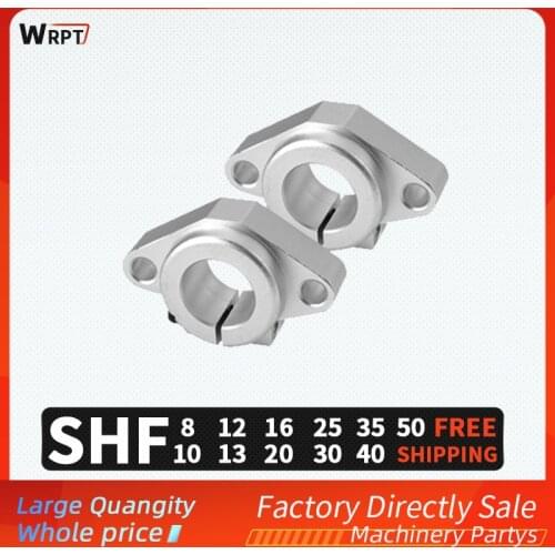 Hot selling 1/4/8pcs SHF8 10 SHF12 SHF13 SHF16 SHF20 SHF25 SHF30 linear guide shaft bracket CNC milling machine 3D printer part