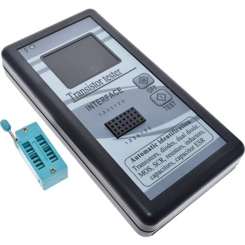 Multi-purpose Transistor Tester 128*160 Diode Thyristor Capacitance Resistor Inductance MOSFET ESR LCR Meter TFT Color Display