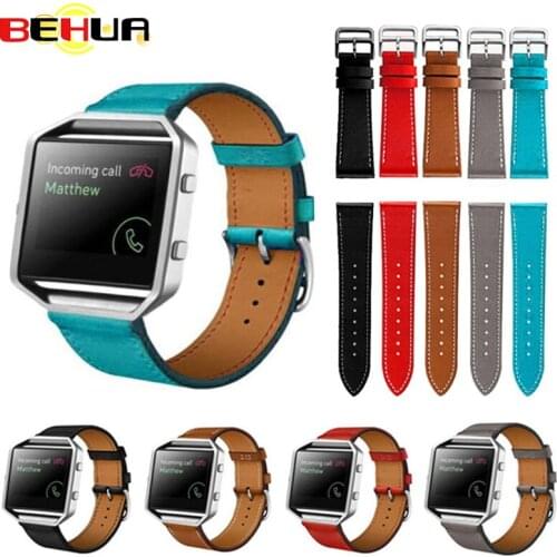 Trendy Watchstrap PU Leather Watch Band Wrist Strap For Fitbit Blaze Smart Sport Watch For Women & Men band Correa Reloj
