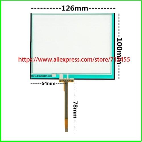 New 5.6" inch 126*100mm 4wire Resistive Industry Touch screen Panel Digitizer Glass