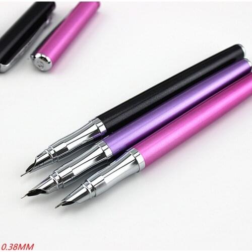 Wing Sung Fountain Pen Ink Steel Financial Tip 0.38mm Extremely Fine Calligraphy Pen Nib Stainless Student Writing Tools Office