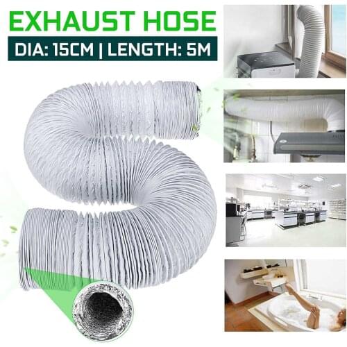 Portable Air Conditioner 5M Flexible Exhaust Hose Pipe Air Vent Tube Air Conditioner Accessories Ventilation System Duct Hose