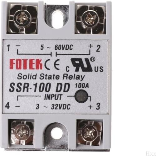 SSR-100 DD Solid State Relay Module 100A 3-32V DC Input 5-60V DC Output Relay New