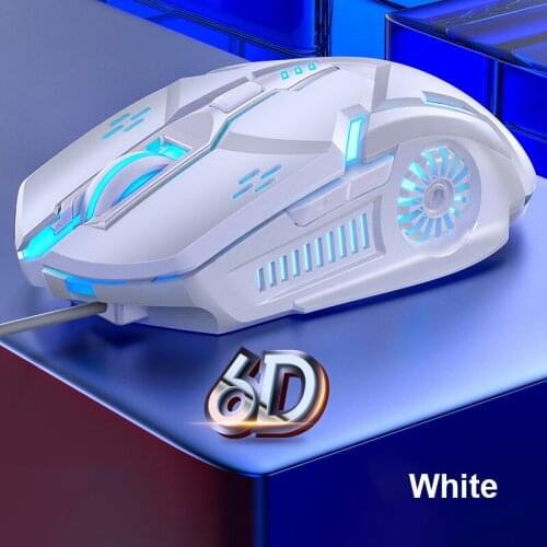 Silent Wired Gaming Mouse 4-Speed DPI RGB LED USB Computer Sound Mice for PC Laptop Office Home Optical High Quality New