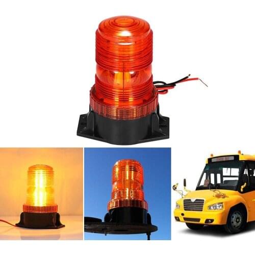 LED Forklift Engineering Warning Light 10-110V Vehicle Flashing School Bus Light Traffic Safety Strobe Signal Light