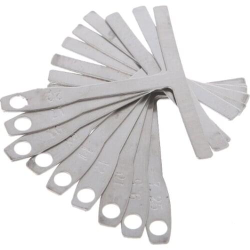 WXTF 9pcs/set Understring Radius Gauge Metal for Guitar and Bass Setup Luthier Tools