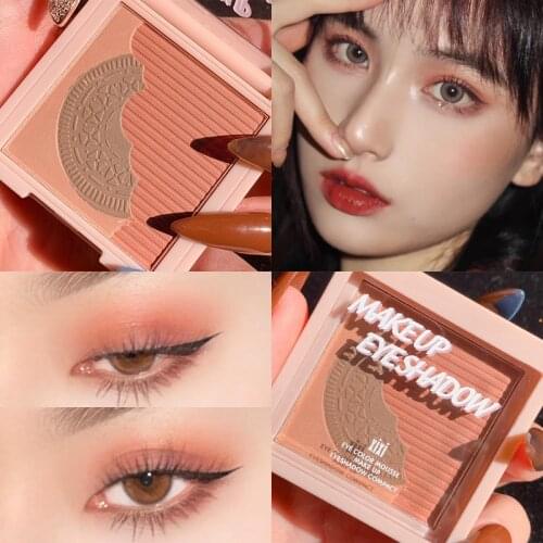 Xixi Makeup Shimmer Glitter Eyeshadow Palette 3 Colors Smoky Cosmetics Kit Professional Natural Matte Eye Shadow Cosmetics TSLM