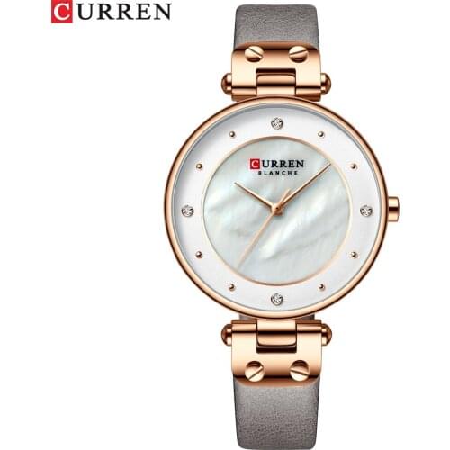 Womens Watches Luxury Top Brand CURREN Women Quartz Watch Fashion Crystal Diamond Ladies Bracelet Wristwatch montre femme 2019
