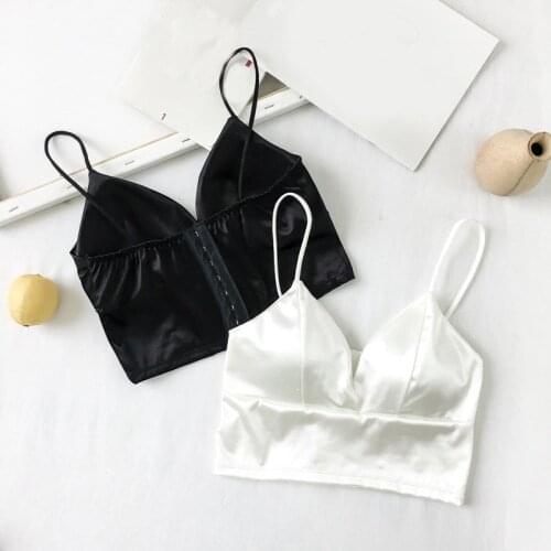 Fashion Women Lady Casual Tops Tube Chest Wrap Bandeau Underwear Black White Wrapped Chest Strap Chest Pad Underwear