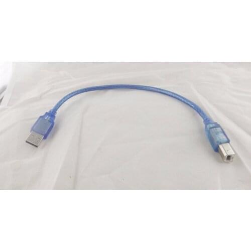 10pcs USB 2.0 Printer Scanner Cable A Male To B Male Data Transfer Cord Blue 1ft