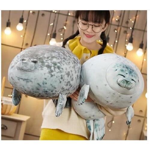 2021 New 30-80cm Pp Cotton Short Plush Simulation Seal Childrens Pillow Aquarium Popular Explosion Plush Toy