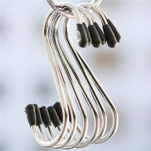 4pcs Stainless Steel S-Shaped Hooks Hanger
