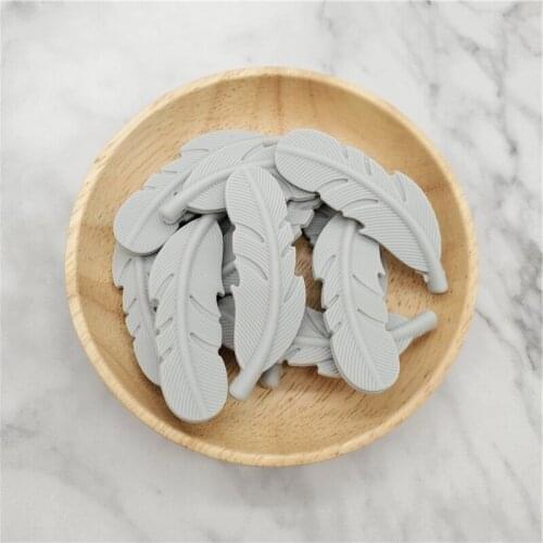 5pcs Silicone Beads BPA Free Baby Teether Accessories Food Grade Baby Teething Toy Chewable Necklace Pendant Beads Nursing Gift