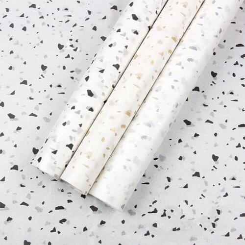 50 Sheets Terrazzo Pattern Tissue Paper 50x70cm Art Paper Gift Wrapping Papers Bouquet Floral Floral Packaging Material