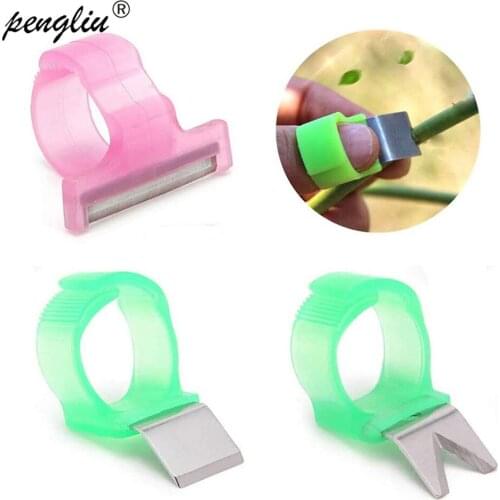 90pcs-pack V Model Good Quality Tomato Cucumber Grape Orange Fruit Picking Blade Tool Ring Pick up Melon Scissors Ring