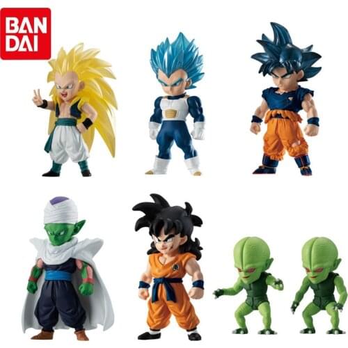 Bandai Genuine Gashapon Toys Dragon Ball ADVERGE 11 Goku Vegeta IV Gotenks Piccolo Saibaiman Action Figure Model Toys Kids Gifts