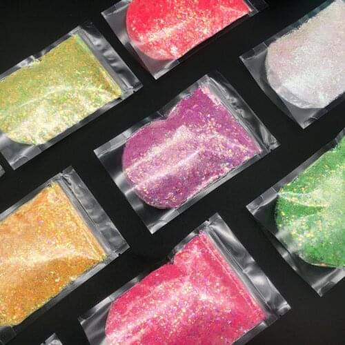 8 grid/bag Mixed Nail Glitter Powder Sequins Colorful Nail Flakes Sticker 3d DIY SequiNail Sliders Dust For Nail Art Decorations