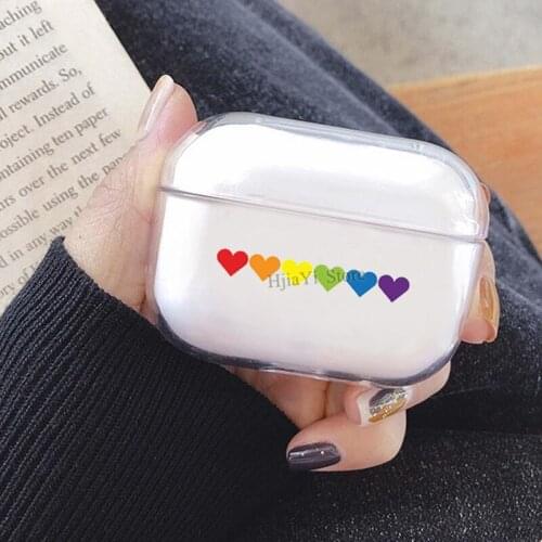 Pride Hearts TPU Cover Case For AirPods Pro Case Bluetooth Case For Airpod 3 Earphone Accessories Skin