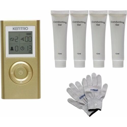 TENS LED Screen Magic Electrictronic Pulse Healthcare Massager Blood Circumstance+1Pair Physiotherapy Gloves+4Pcs Conducting Gel