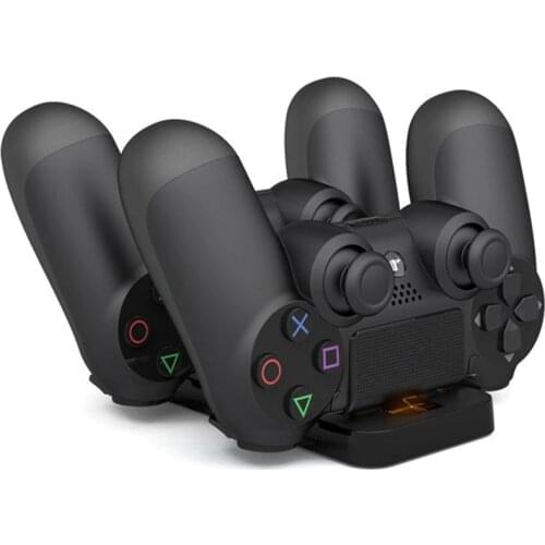 Controller Double Handle Wireless Chargers Dual USB Charging Dock Station Stand for Playstation 4 PS4