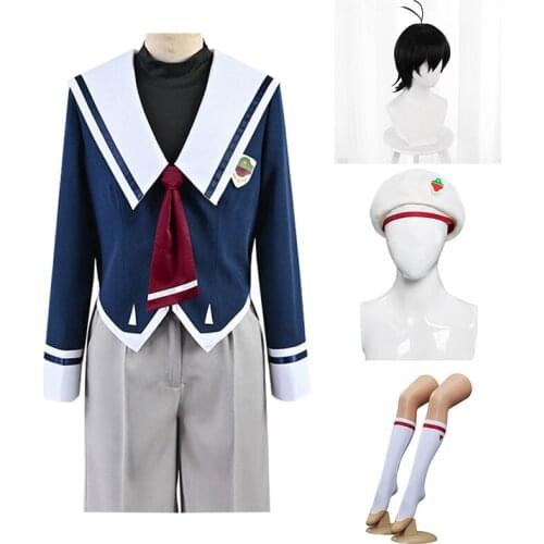 Anime SK8 the Infinity Miya Chinen Cosplay Costume Uniform SK Eight Short Wig Hat Socks Halloween Masquerade Party For Men Women