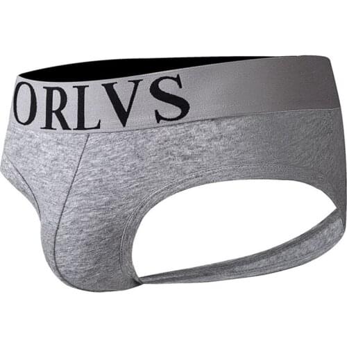 2020 ORLVS Brand Mens Sexy Thongs Briefs Double D G-string Thong Tanga Gay Underwear Male Jockstraps Gay Men Underwear OR103