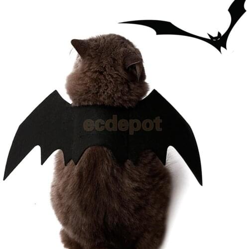 Halloween Fancy Dress Pet Cat Kitty Bat Wings Cool Design Party Bat Costume
